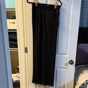 Black Pleated Pants